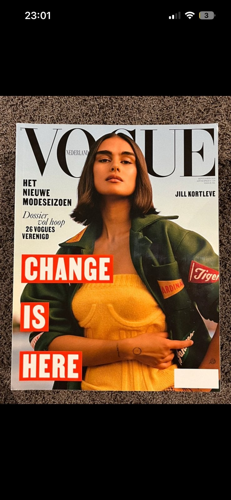 Vogue Nederland 2020 Jill Kortleve, Verzamelen, Ophalen of Verzenden, 1980 tot heden, Tijdschrift