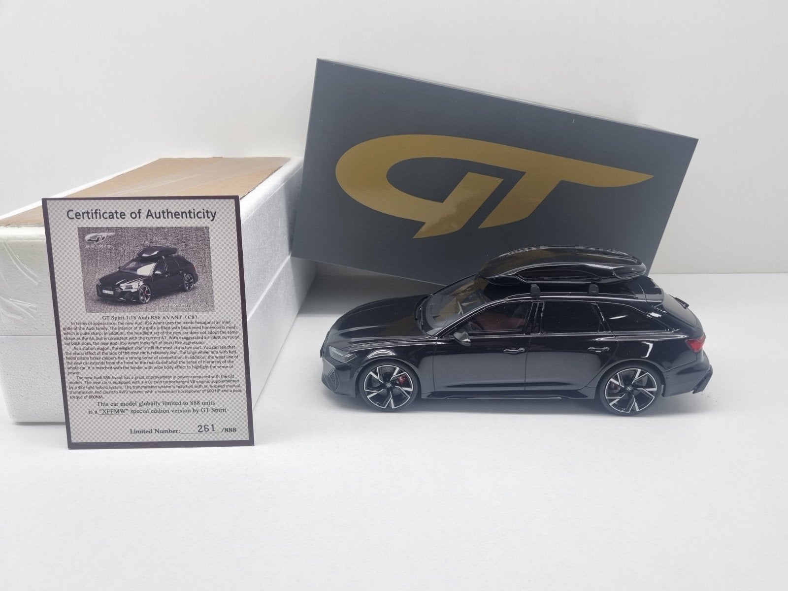 Gt Spirit Asian
Audi RS6 C8 Avant + Dakkoffer 1/888 1:18 Nie, Ophalen of Verzenden, Nieuw, Auto