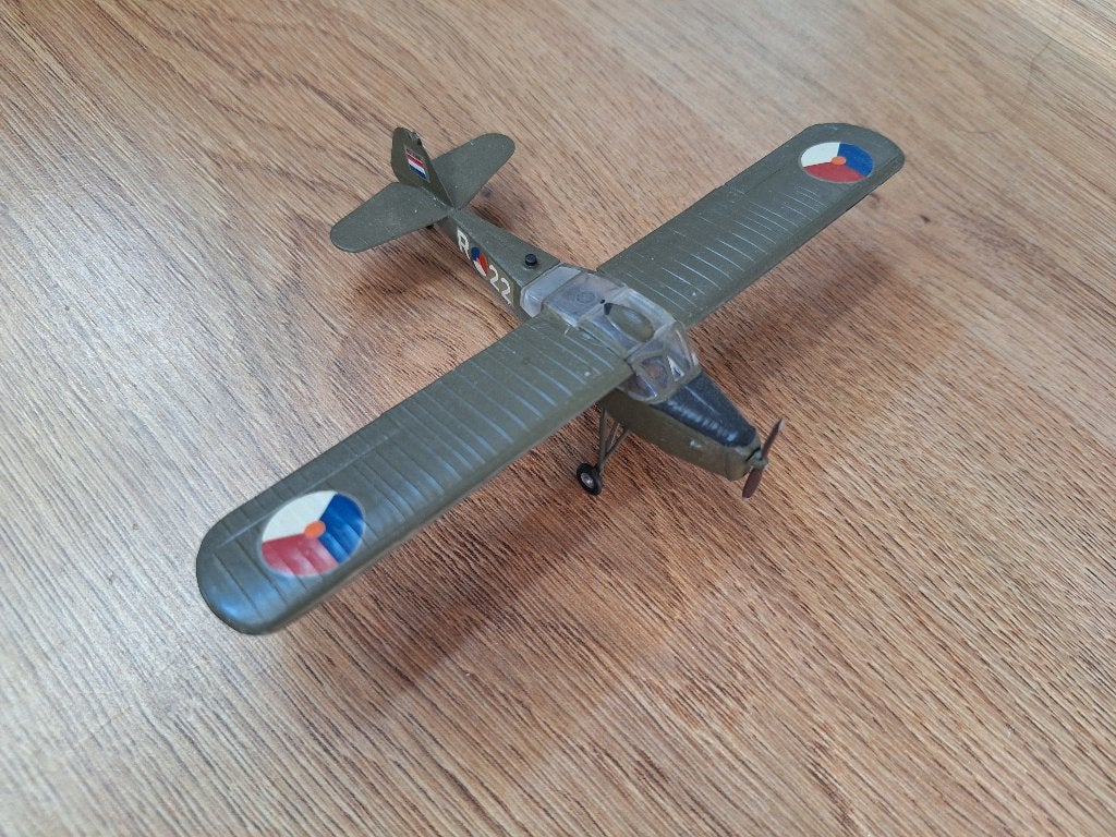 1:72 1/72 Gebouwd Model Taylorcraft Auster Mk.II KLu, Overige merken, 1:72 tot 1:144, Ophalen of Verzenden, Zo goed als nieuw