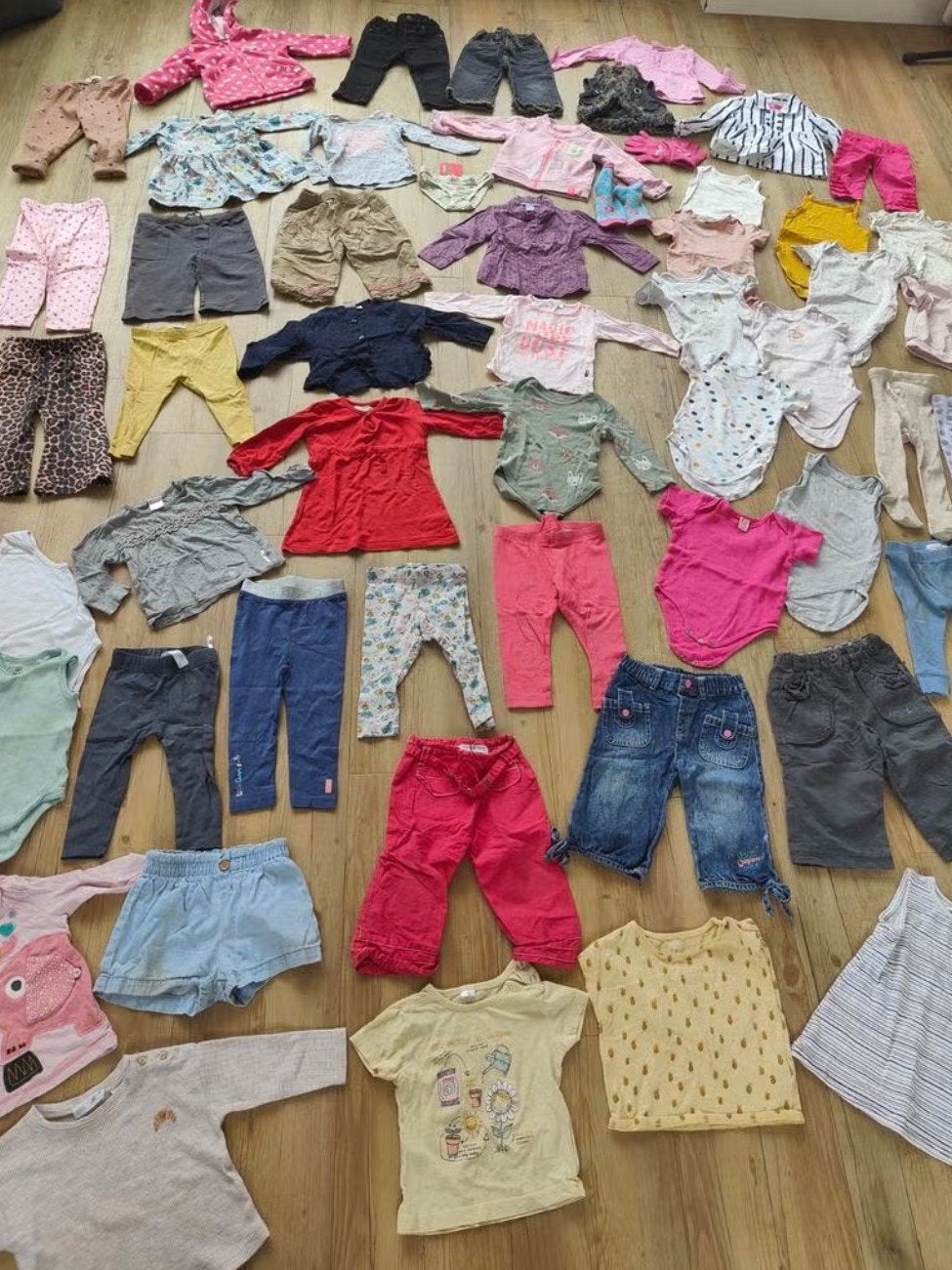 57 delig kledingpakket meisje maat 74 Zara, Hema, H&M, Ophalen of Verzenden, Gebruikt, Meisje