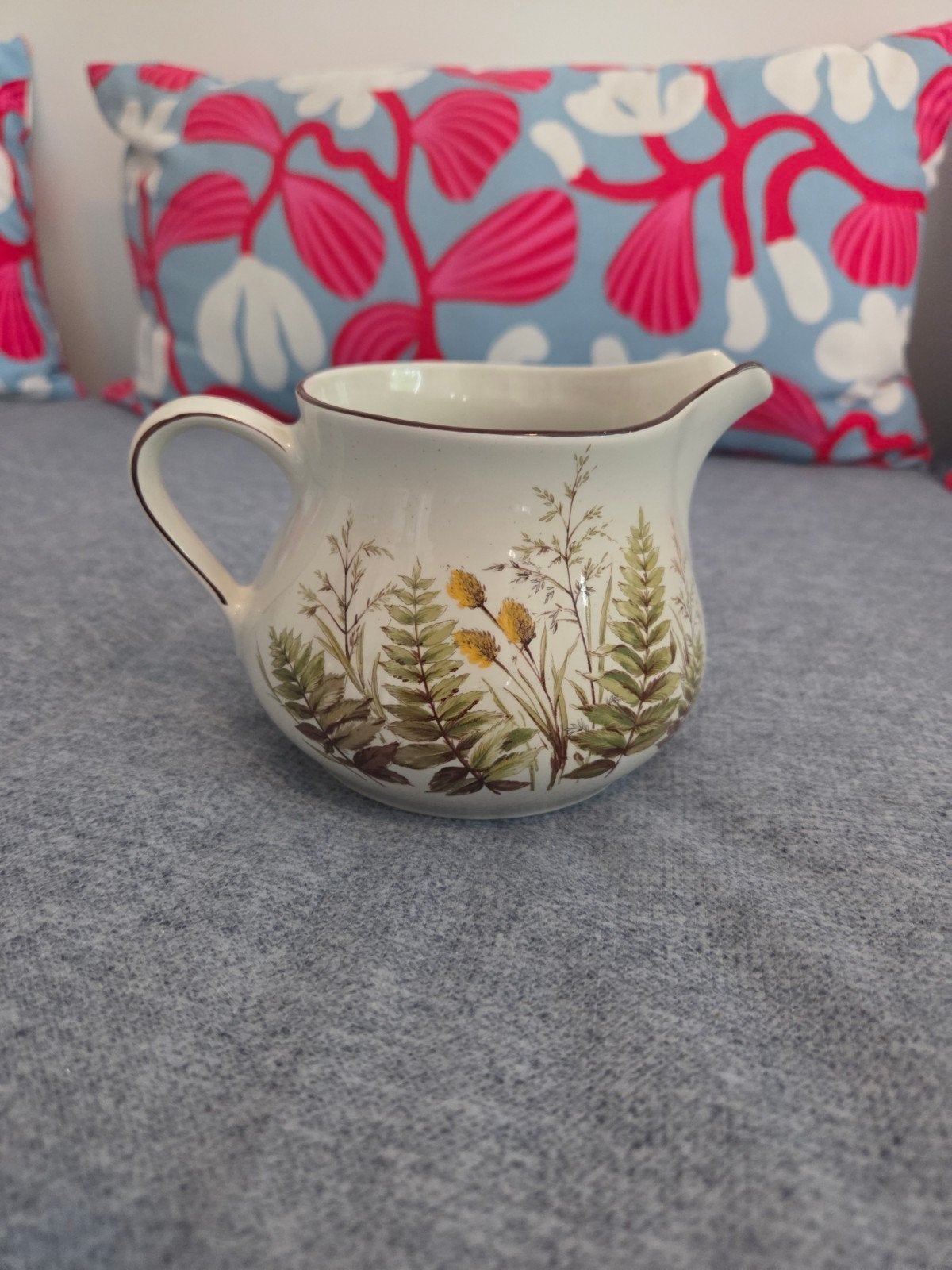Winterling Rösla Bavaria Melkkan/Roomkan met Bloemenprint, Ophalen of Verzenden