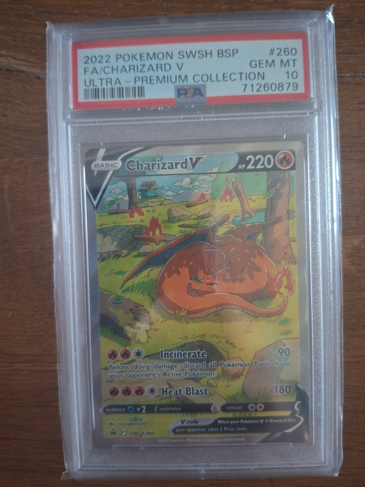 Charizard V #260 PSA 10, Ophalen of Verzenden, Nieuw, Losse kaart