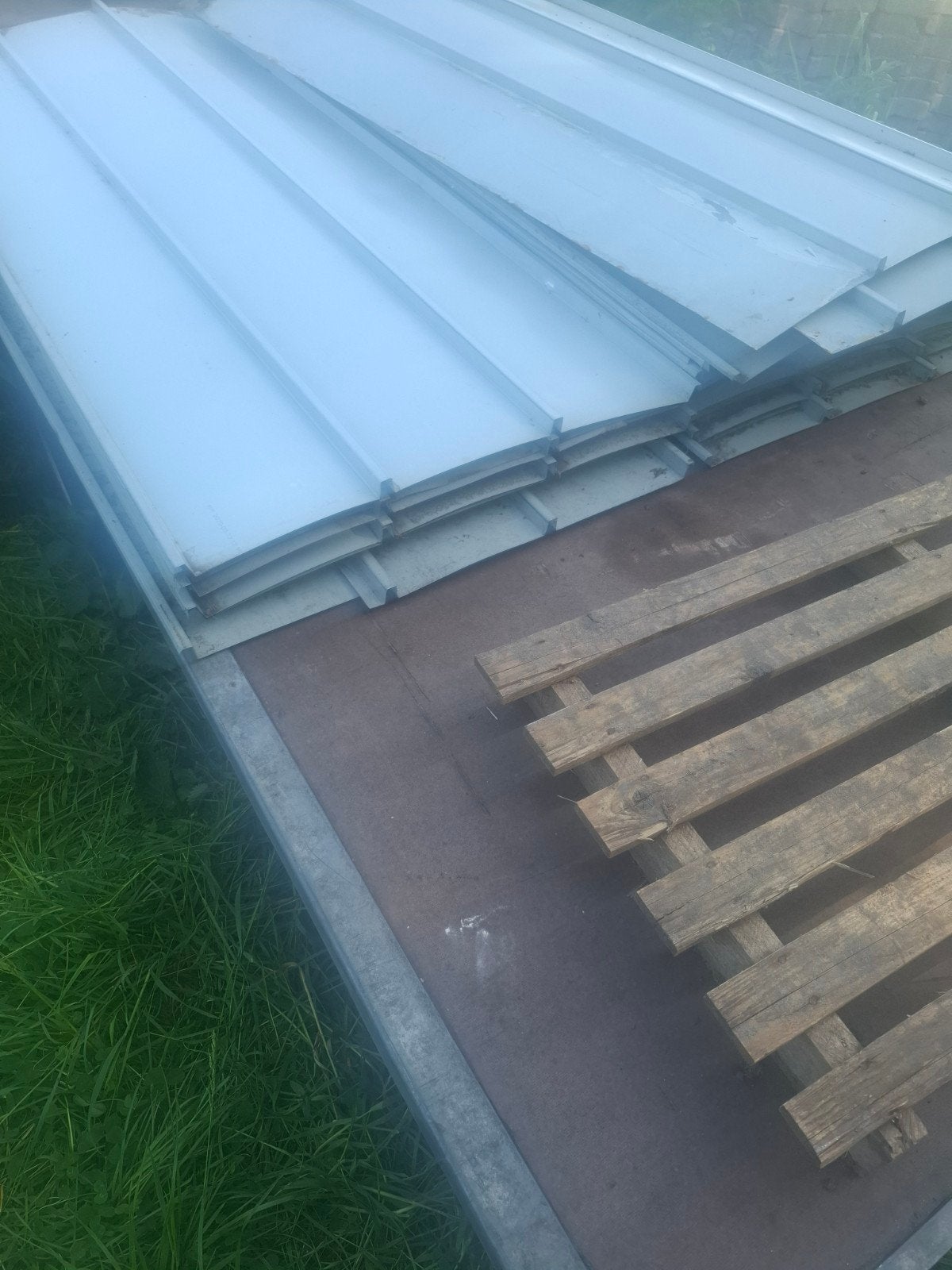 Dakplaten metaal, Gebruikt, Overige kleuren, 15 m² of meer, Metaal