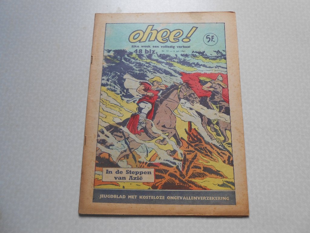 Ohee 12 In de steppen van Azië 1963., Eén stripboek, Ophalen of Verzenden, Zo goed als nieuw