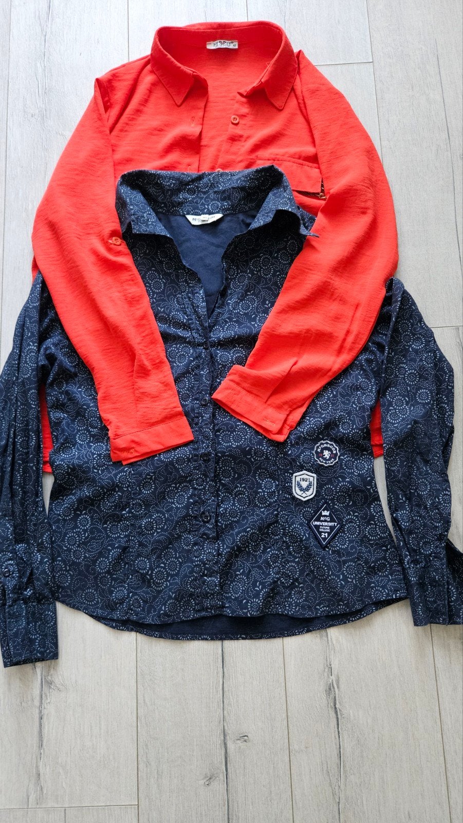 2 Dames Blouses: McGregor & Hisset - Maat 40 en 42, Blauw, Maat 42/44 (L), Ophalen of Verzenden, McGregor, Hisset