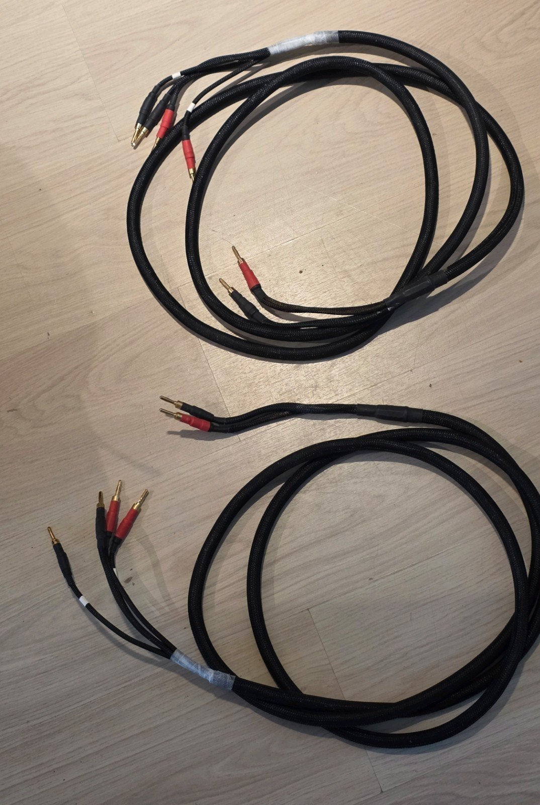 Geweldige speaker kabels 3 meter per stuk. Bi amp, Ophalen of Verzenden, Luidsprekerkabel