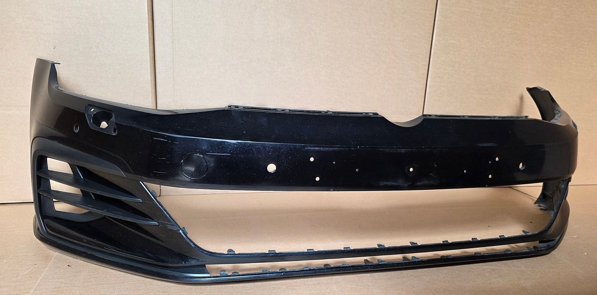 Voorbumper Volkswagen Golf 7 VII 7.5 4xPDC KLS GTI GTD VW, Gebruikt, -, Voor, Ophalen of Verzenden