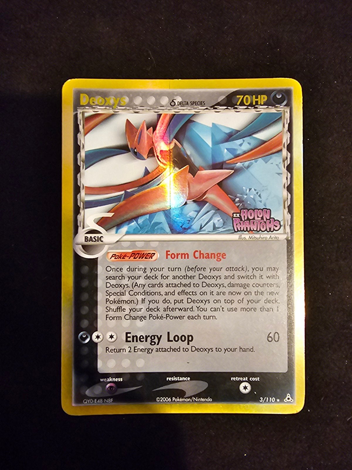 Deoxys Delta Species Stamped Misprint Error 3/110 Pokémon Ka, Hobby en Vrije tijd, Verzamelkaartspellen | Pokémon, Ophalen of Verzenden