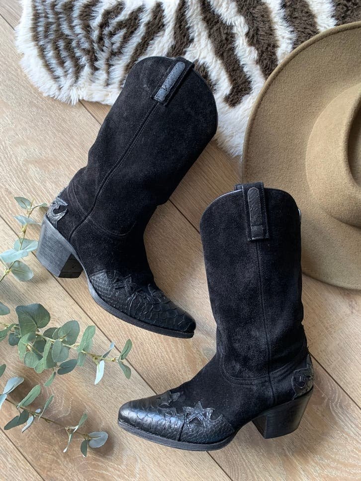 Sendra cowboylaarzen met hak 39 western boots laarzen, Kleding | Dames, Schoenen, Hoge laarzen, -, Zwart, -
