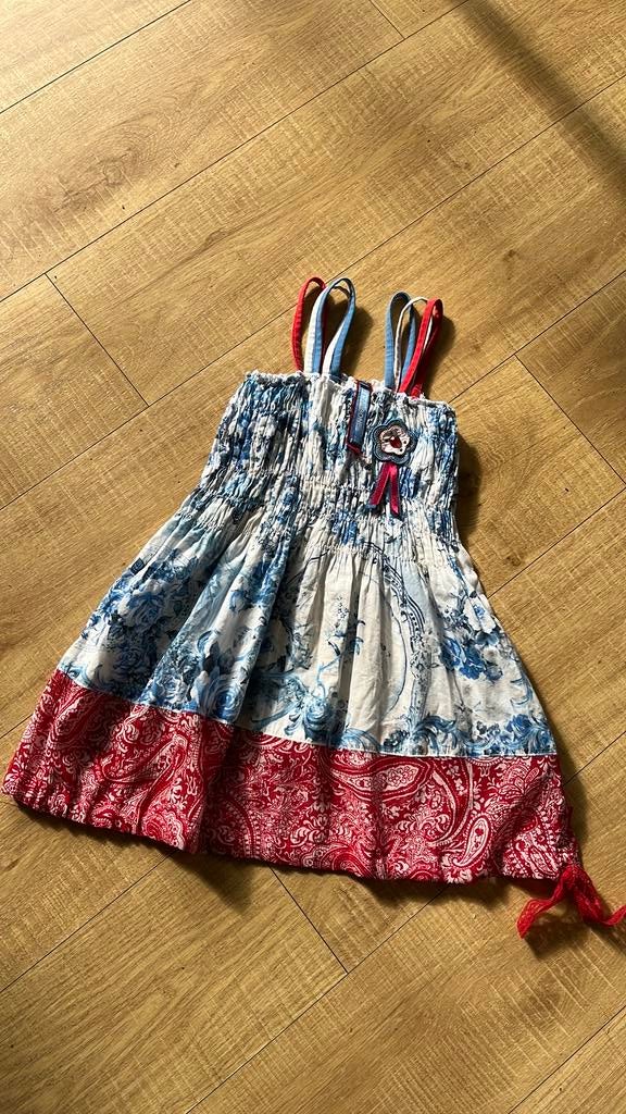 110 116 carbone jurk meisje Nederland style merk kleding, Kinderen en Baby's, Kinderkleding | Maat 116, Zo goed als nieuw, Meisje