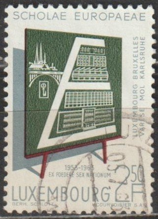 3226. Luxemburg 666 gest. Onderwijs, Ophalen of Verzenden, Luxemburg, Gestempeld