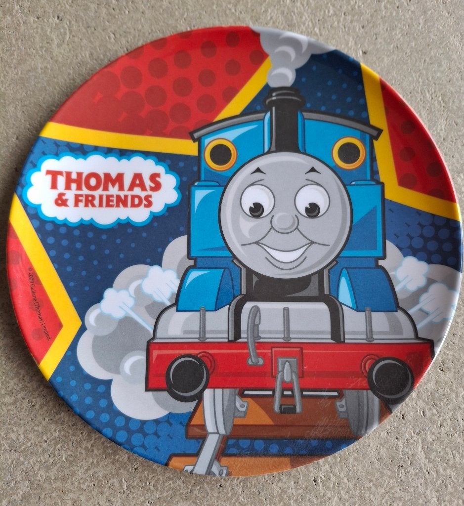 Melamine Bordje: Thomas de Trein, Huis en Inrichting, Overige materialen, Ophalen of Verzenden, Zo goed als nieuw, Bord(en)