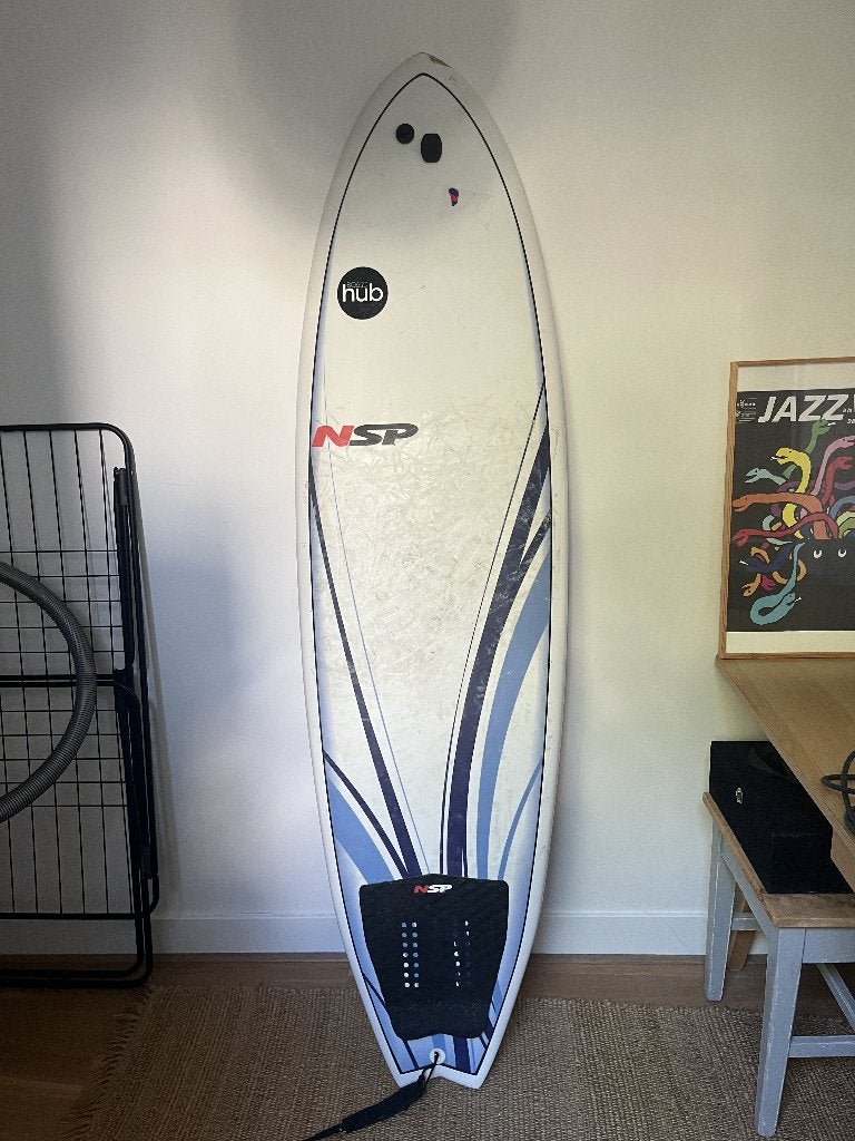 NSP Fish 6'6 Surfboard, Watersport en Boten, Golfsurfen, Ophalen, Gebruikt, Fish, Met koord