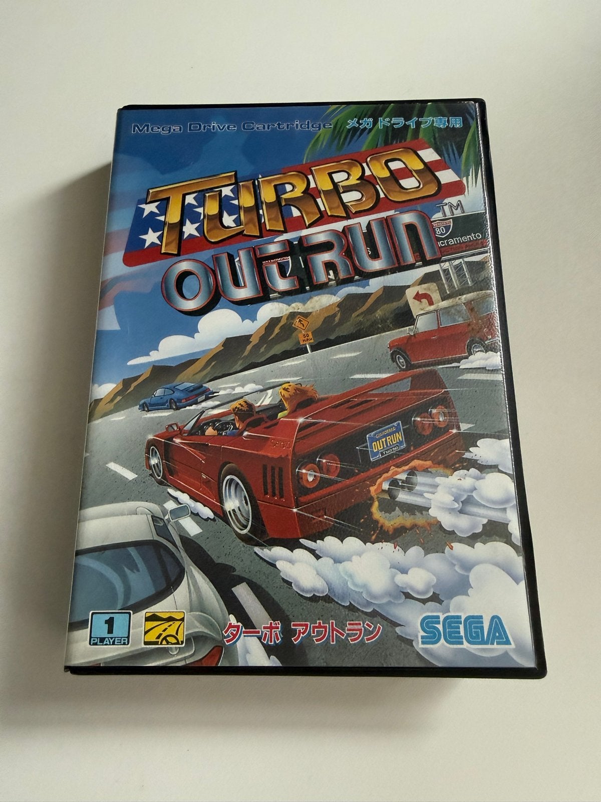 Turbo Outrun - Sega Mega Drive (Japanse versie), Mega Drive, Ophalen of Verzenden, Zonder controller, Gebruikt