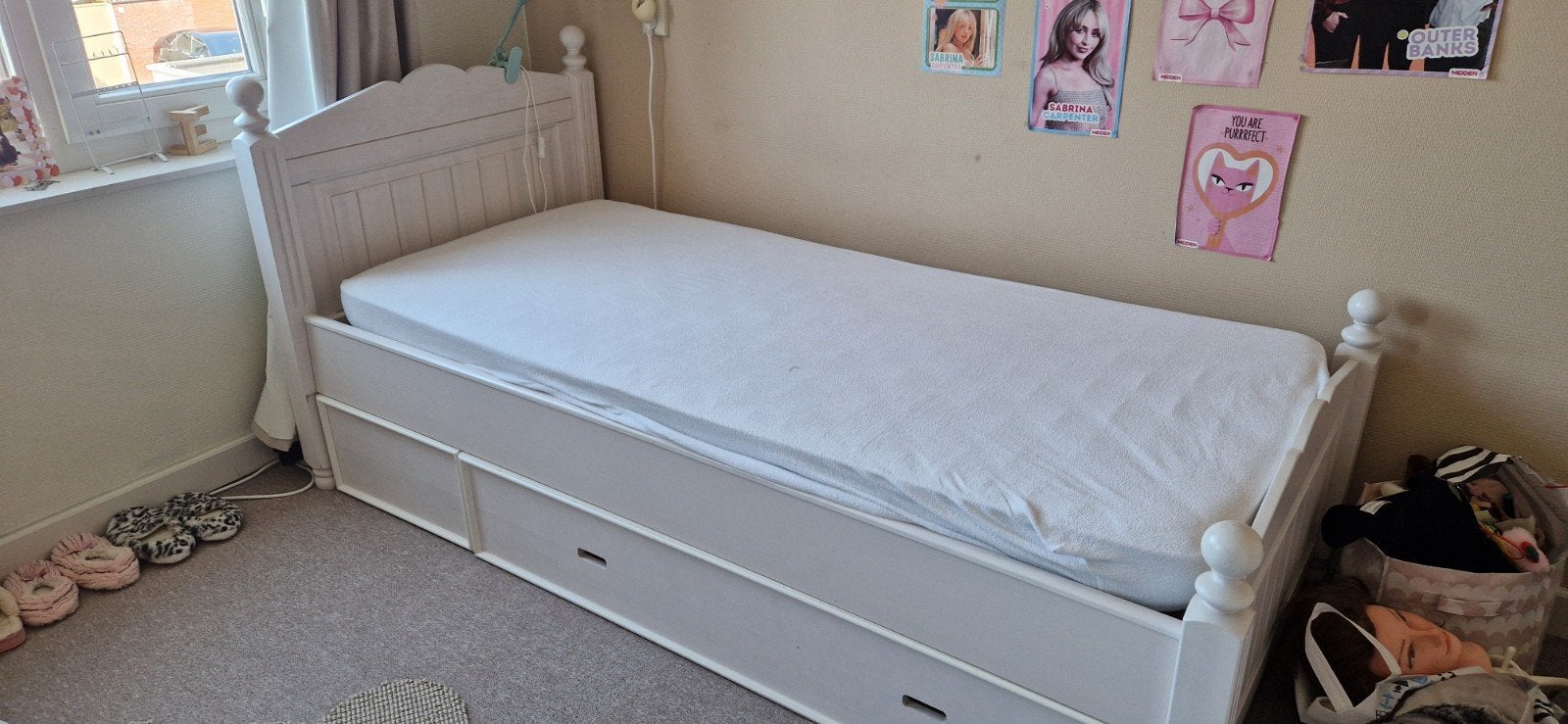 kinderbed, Ophalen, 85 tot 100 cm, Gebruikt, Matras