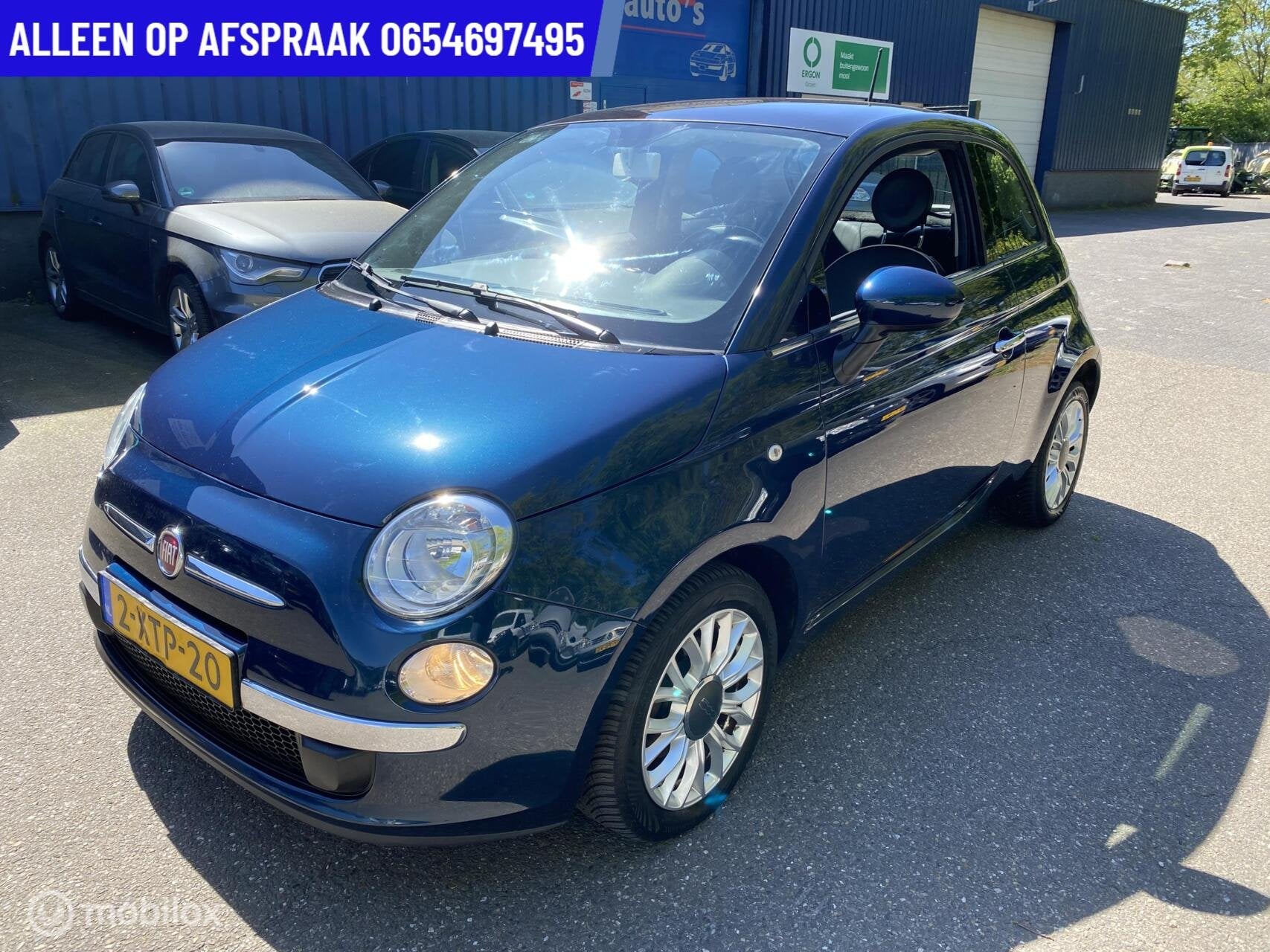 Fiat 500 1.3 M-Jet Lounge DIESEL AIRCO PANORAMADAK, Voorwielaandrijving, Euro 5, Stof, Gebruikt