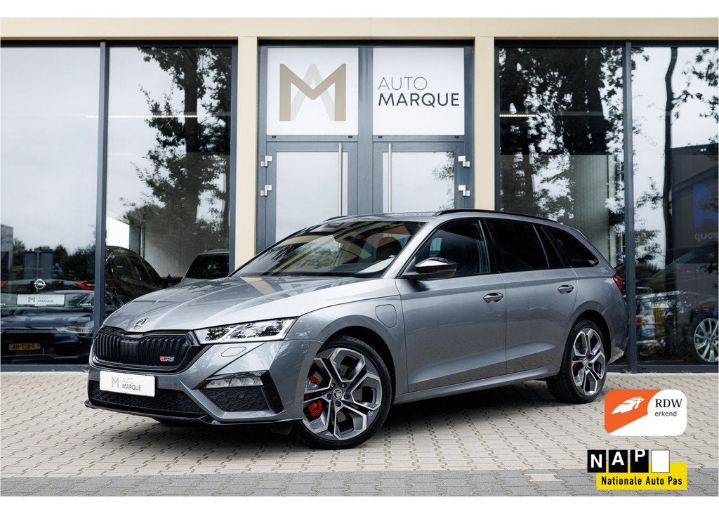 Skoda Octavia Combi 1.4 TSI RS iV PHEV 245PK | Business | Ma, Auto's, Skoda, Gebruikt, 4 cilinders, Met garantie (alle), Leder en Stof