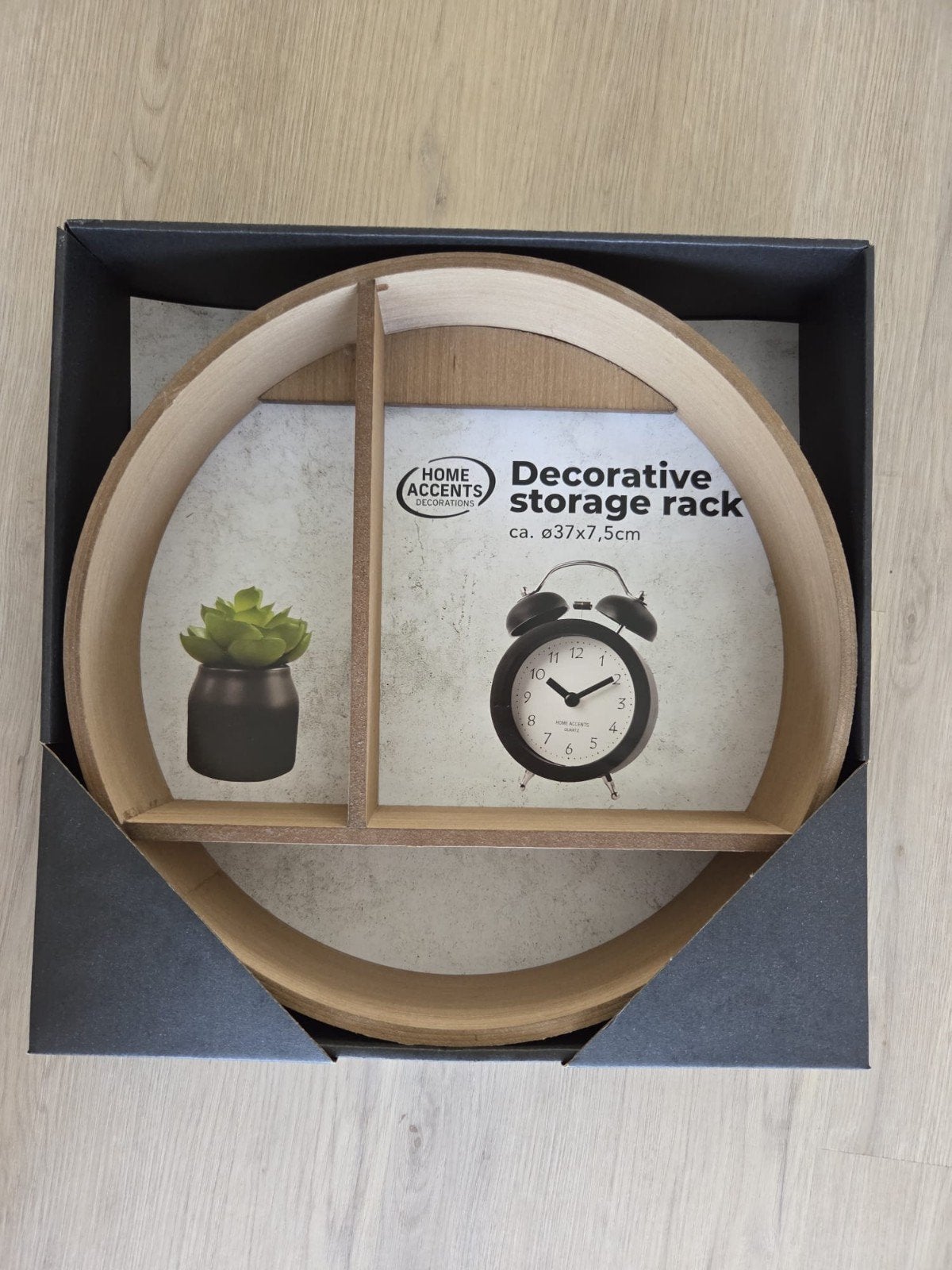Gratis Decoratief opbergrek - Rond houten wandrek, Ophalen, Hout, Nieuw, Modern