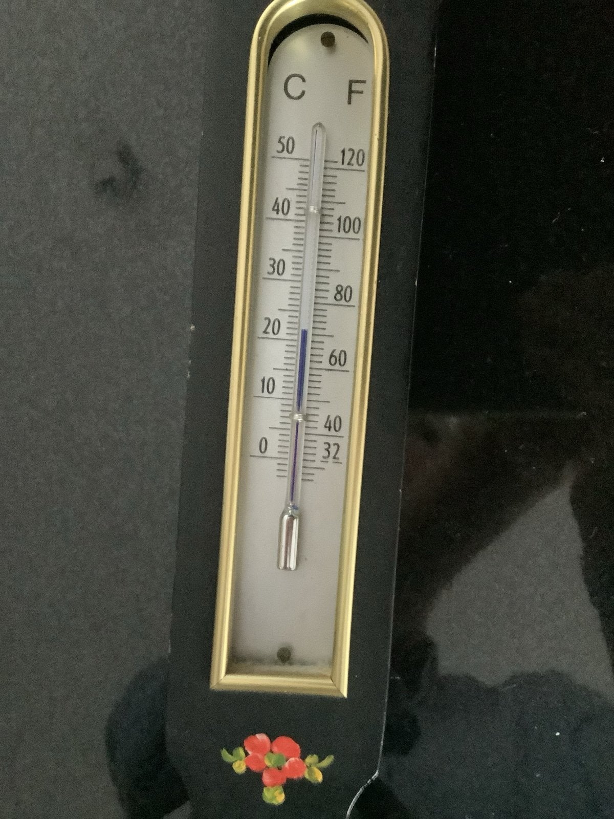 Barometer, klok, hygrometer en thermometer combinatie, Ophalen, Gebruikt, Werkt op batterijen, Zwart