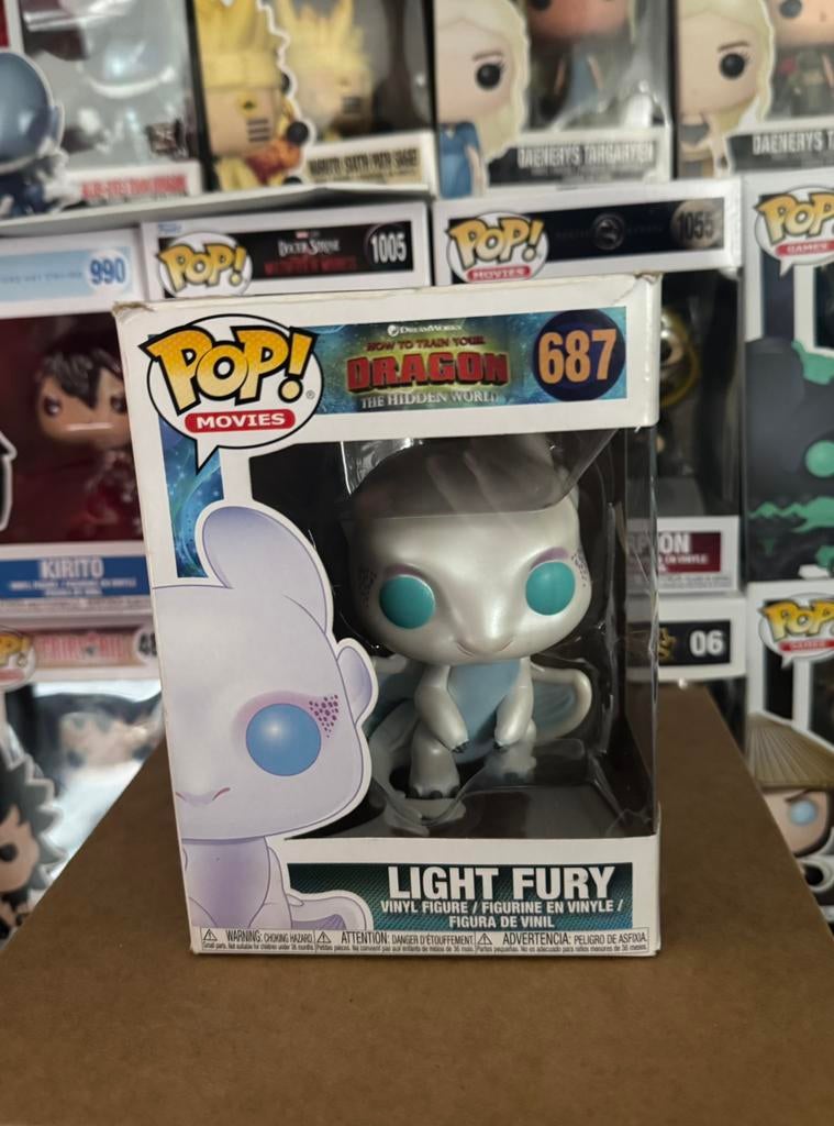 Funko Pop! Light Fury #687 - How to Train Your Dragon, Ophalen of Verzenden, Zo goed als nieuw