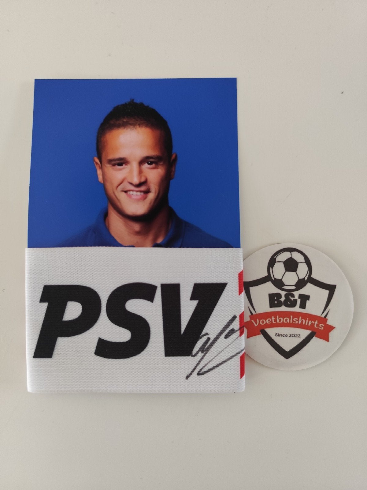 Gesigneerde foto/kaart van Ibrahim Afellay (PSV), Verzamelen, Sportartikelen en Voetbal, Verzenden, PSV, Onbekend, Zo goed als nieuw