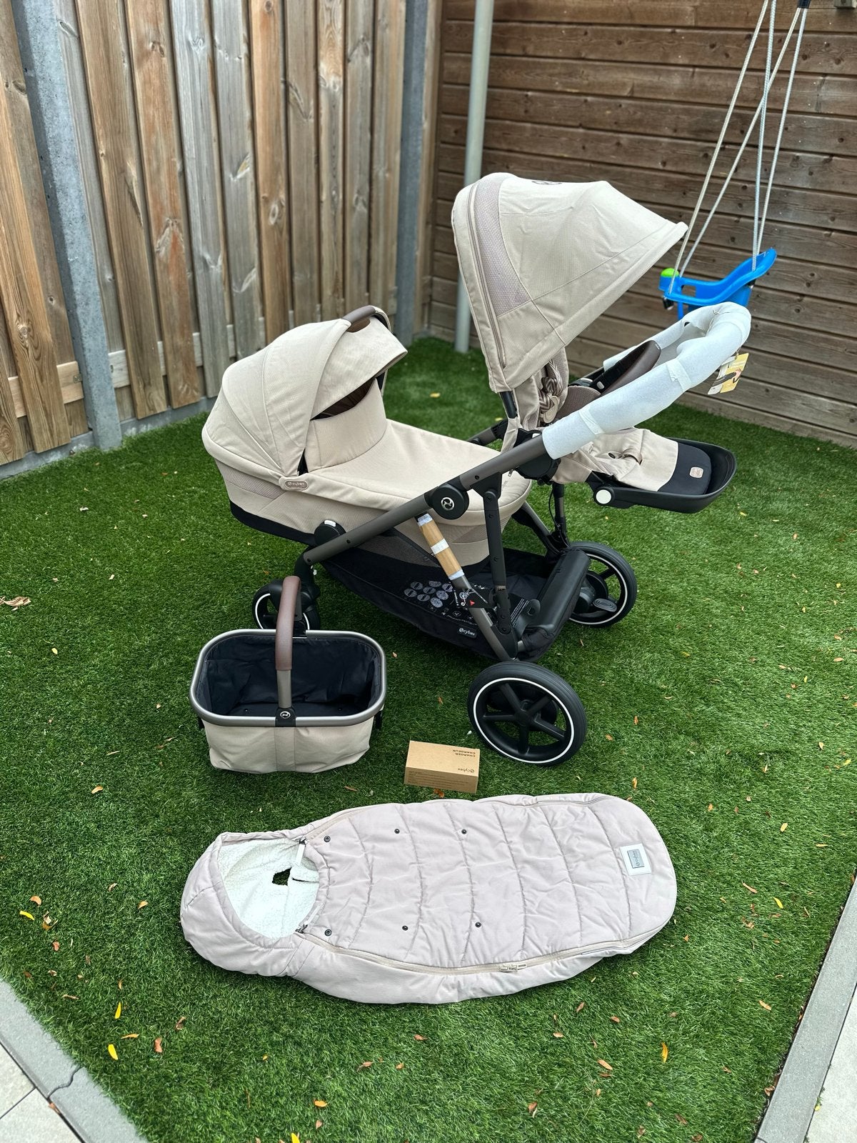 Cybex E-Gazelle S duowagen - nieuw, Zo goed als nieuw, Combiwagen, Met reiswieg, Ophalen