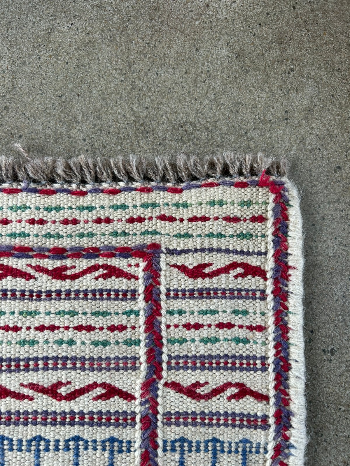 Kelim vloerkleed wol, meerkleurig, handgeweven 300x195 cm, Ophalen, 150 tot 200 cm, Folklore, Zo goed als nieuw