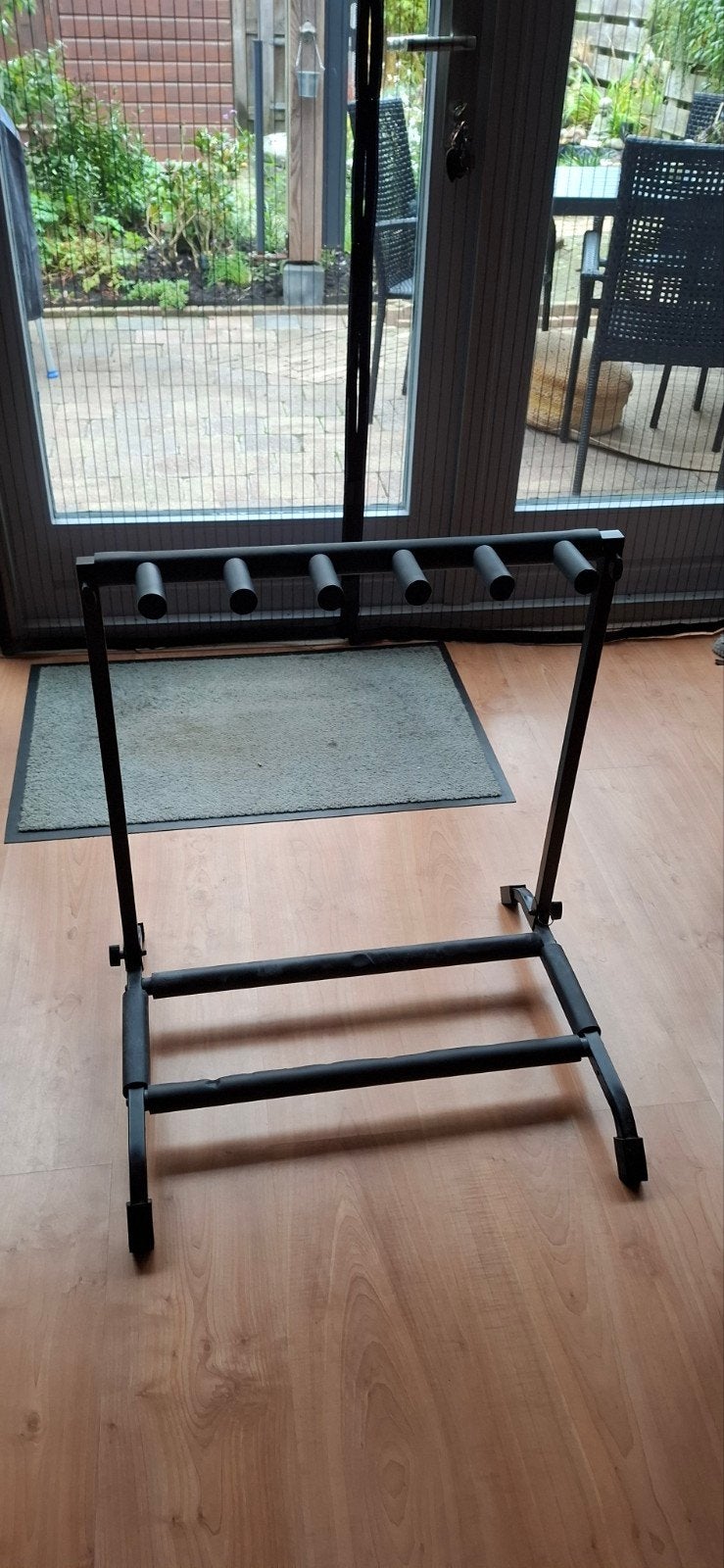 Gitaarstandaard voor 5 gitaren - Zwart, Ophalen, Gebruikt, Instrumentstandaard, Gitaar