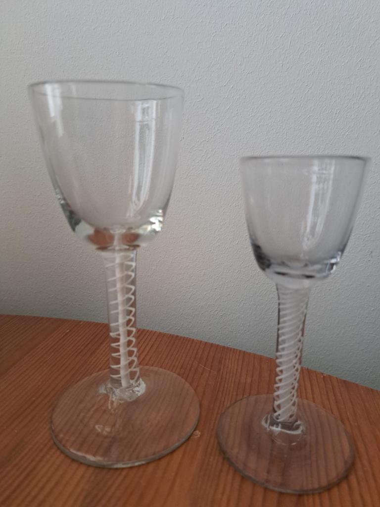 Antieke 18eeuw Slingerglazen - Set van 2, Ophalen