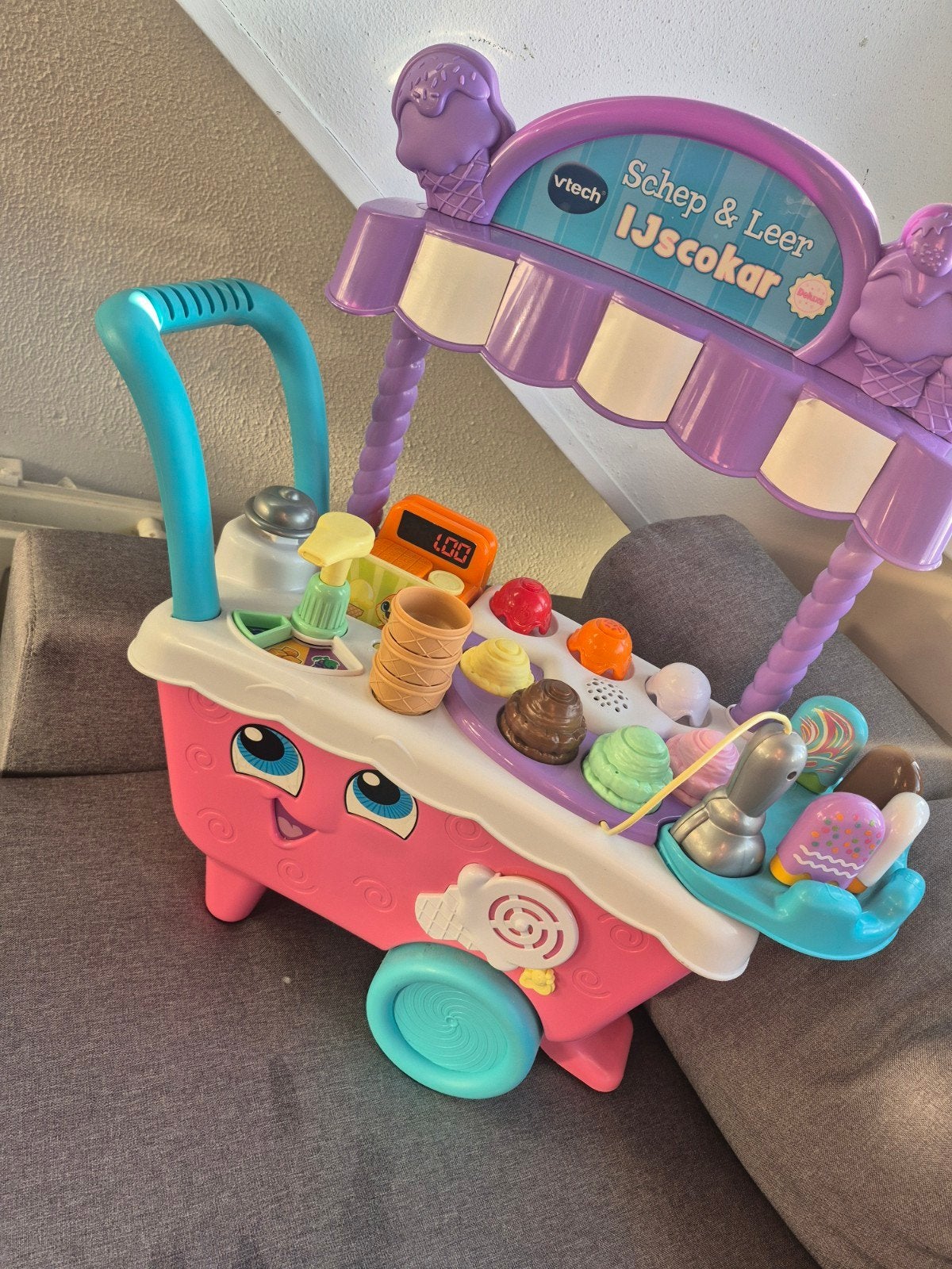 VTech Schep & Leer IJscokar met accessoires, Ophalen, Gebruikt, Jongen of Meisje