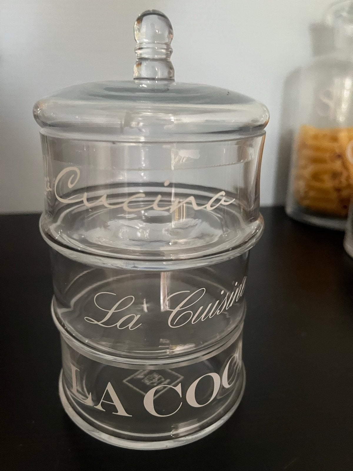 Riviera Maison La Cucina Voorraadpotten Set (L & S), Ophalen, Glas, Zo goed als nieuw, Voorraadpot