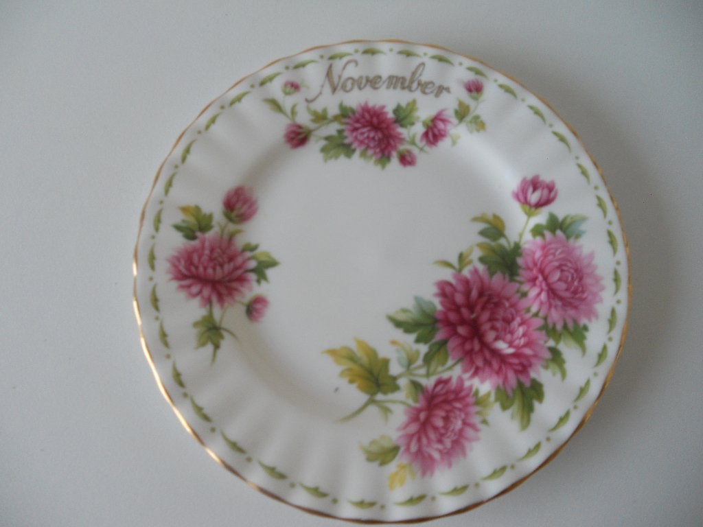 Royal Albert gebaksbordje maand november, Ophalen of Verzenden