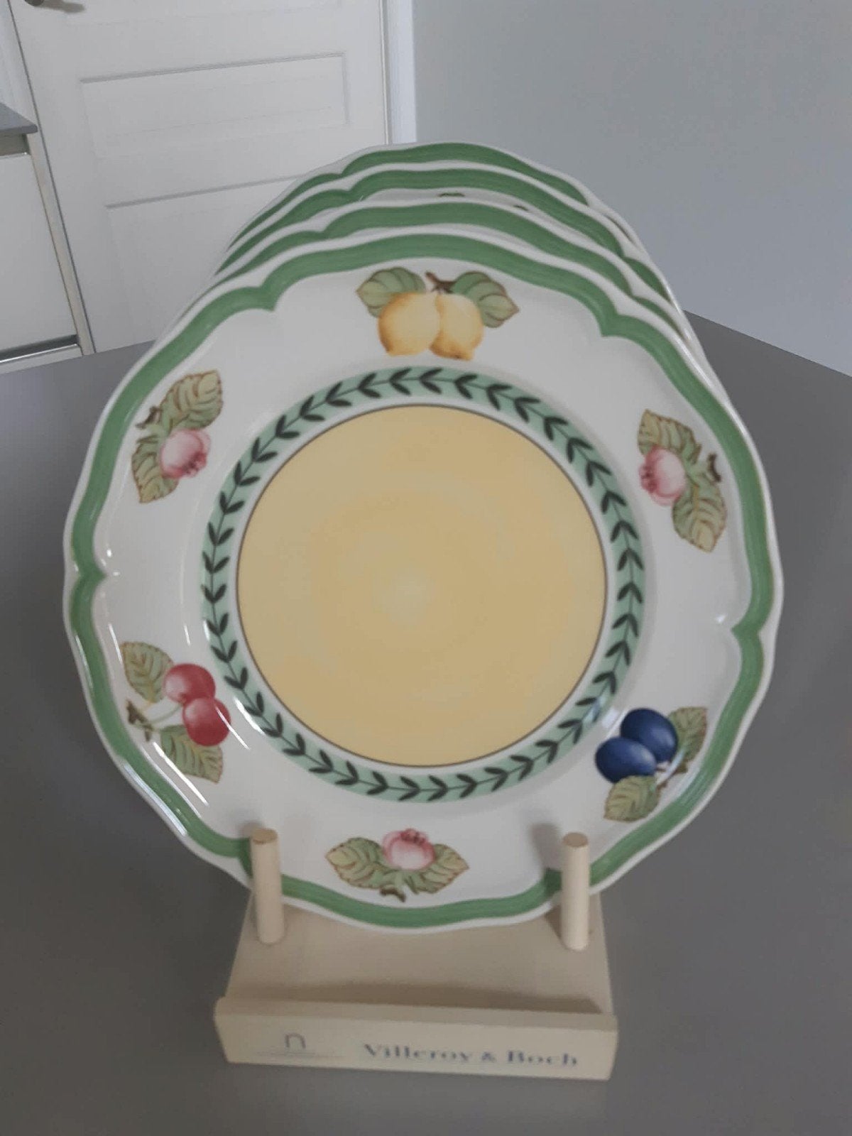 4 Ontbijtborden Villeroy en Boch French Garden, Nieuw, Ophalen of Verzenden, Bord(en), Overige stijlen