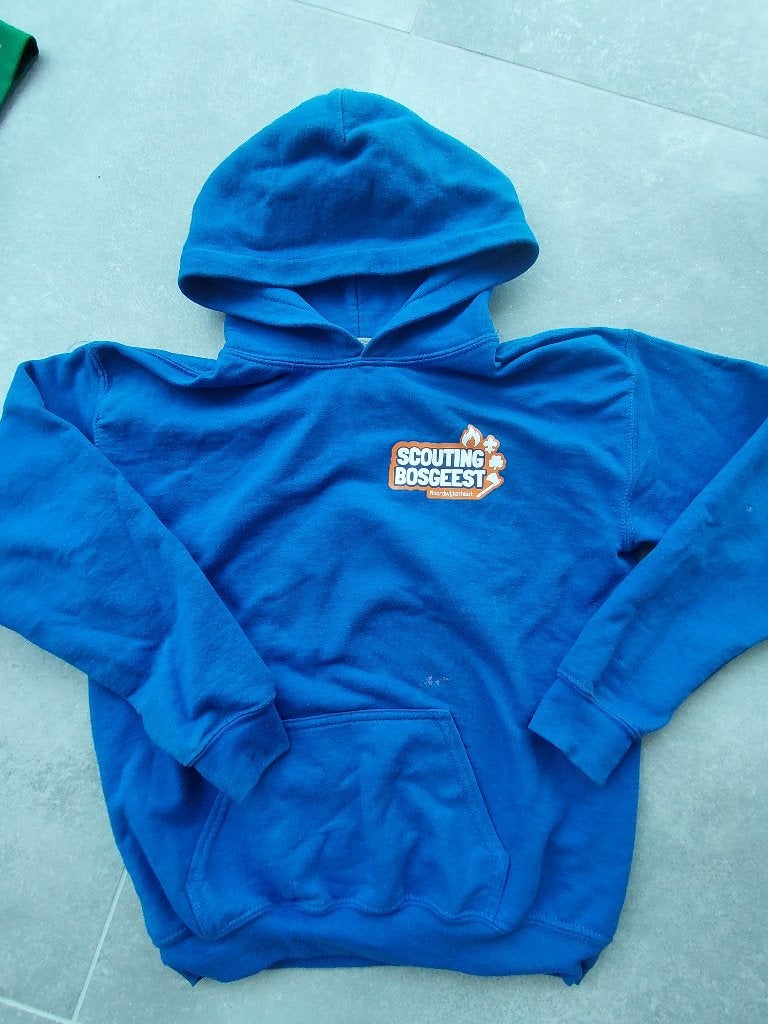 Trui sweater scouting bosgeest, Verzamelen, Ophalen of Verzenden, Gebruikt, Kleding