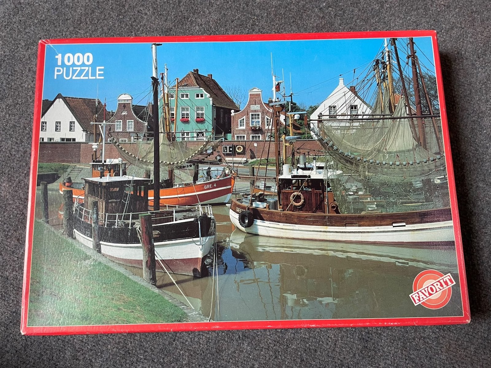 Favorit 1000 stukjes puzzel haven met boten, Ophalen of Verzenden, 500 t/m 1500 stukjes, Gebruikt, Legpuzzel