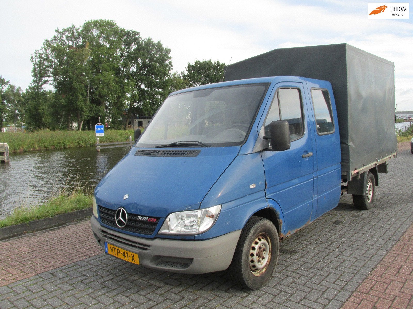 Mercedes-Benz Sprinter 308 CDI dubbele cabine pick up met hu, Gebruikt, Overige modellen, 4 cilinders, 2148 cc