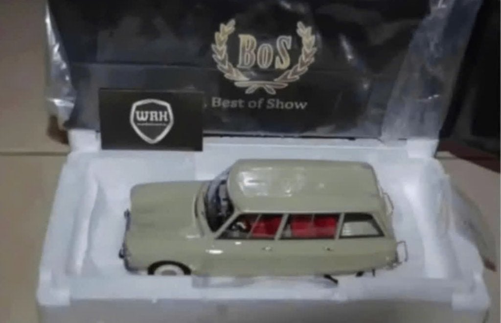 1:18 CITROEN AMI 6 BREAK creme BOS models BOS389 in doos WRH, Verzenden, Zo goed als nieuw, Auto, Overige merken