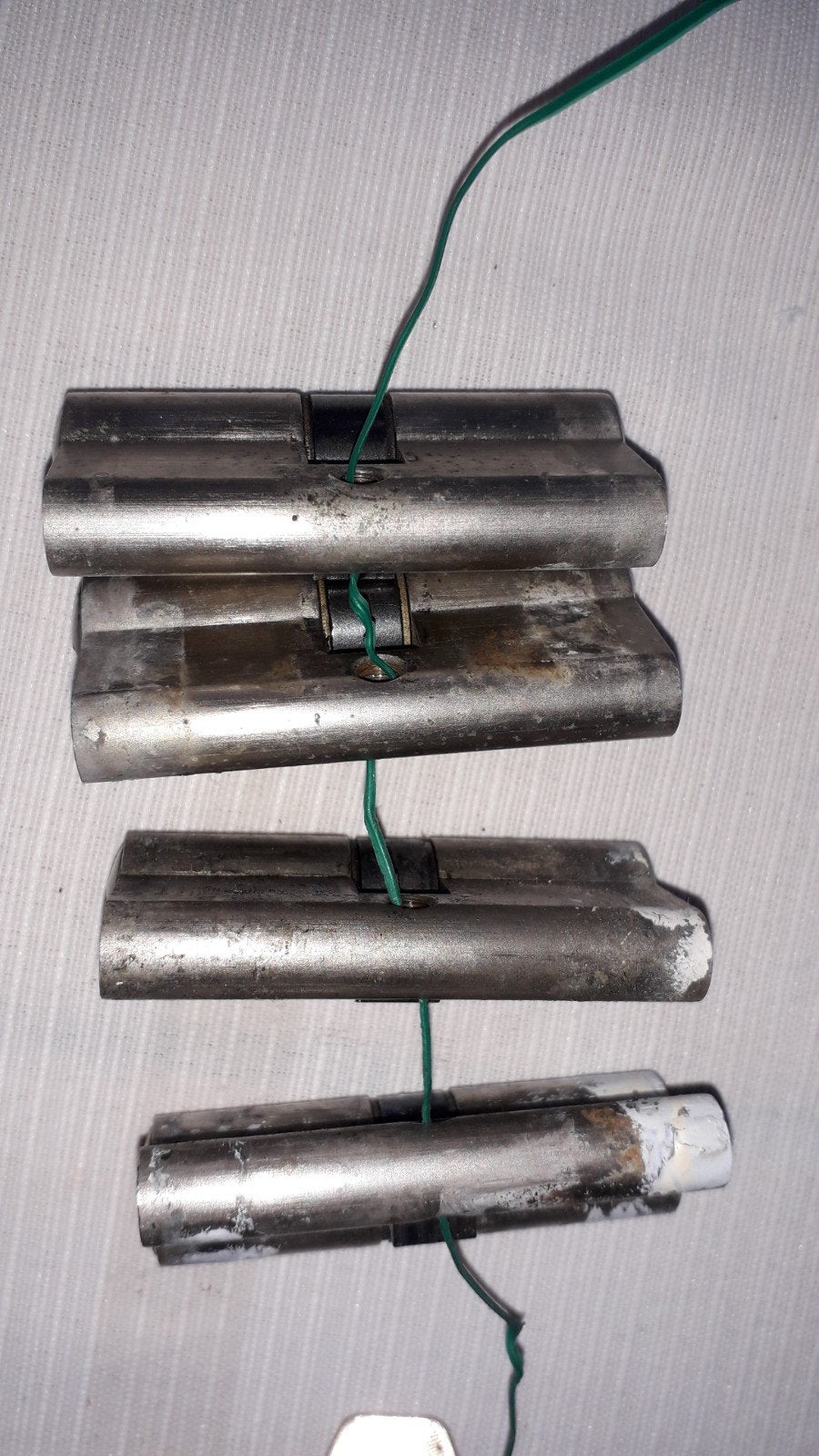 cilinders, Ophalen, Gebruikt, Chroom, Slot