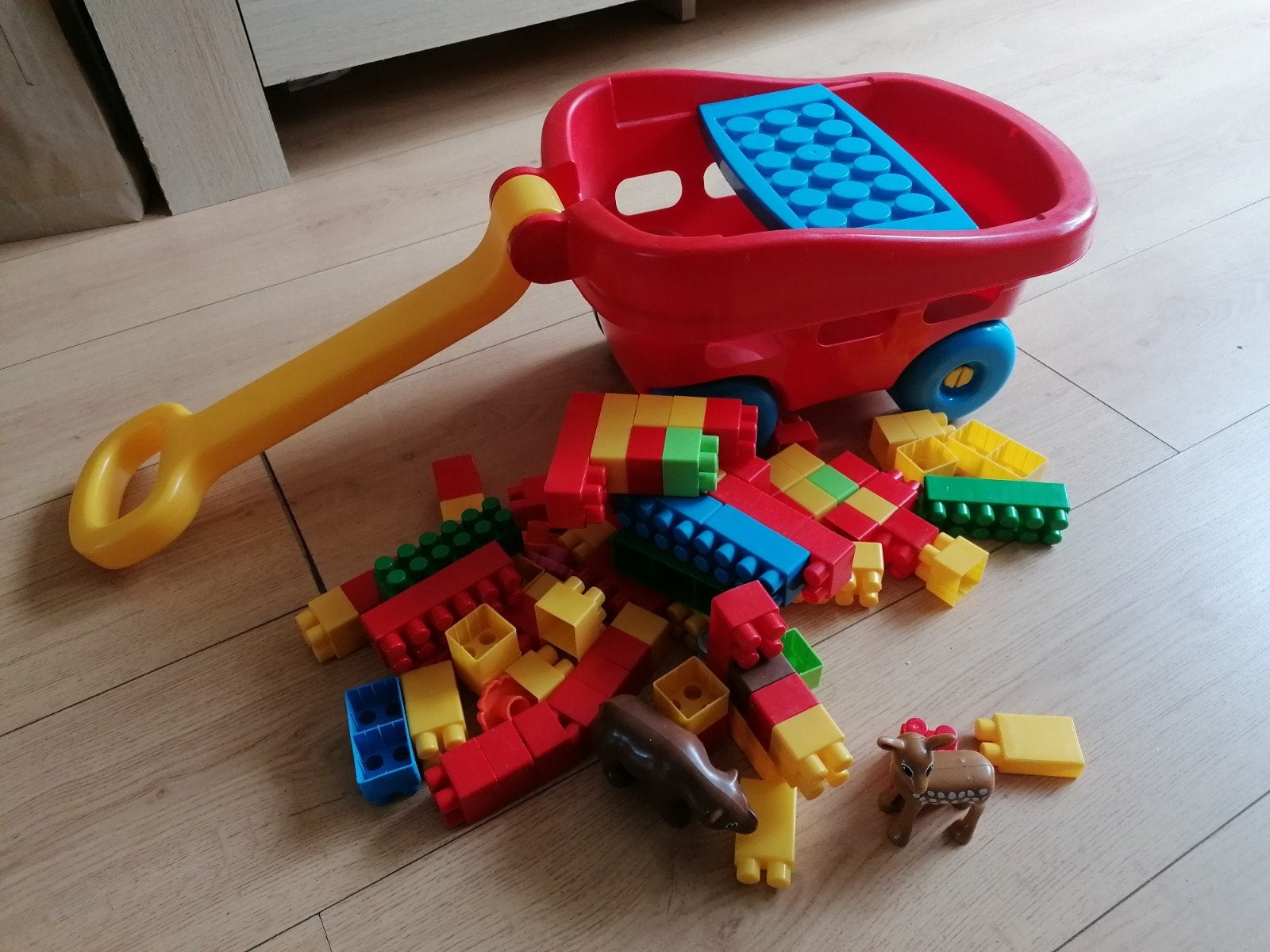 Abrick trekkar met blokken, Ophalen, Gebruikt, Abrick