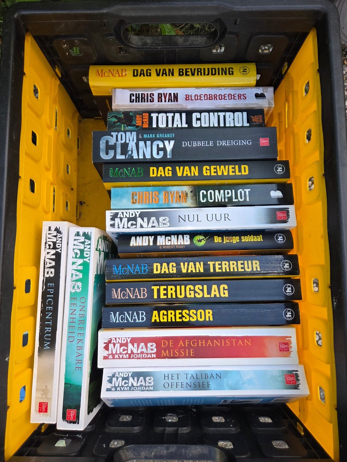 Grote collectie boeken van Andy McNab en Chris Ryan, Boeken, Ophalen, Gelezen, Andy McNab, Chris Ryan, Tom Clancy, Dan Brown