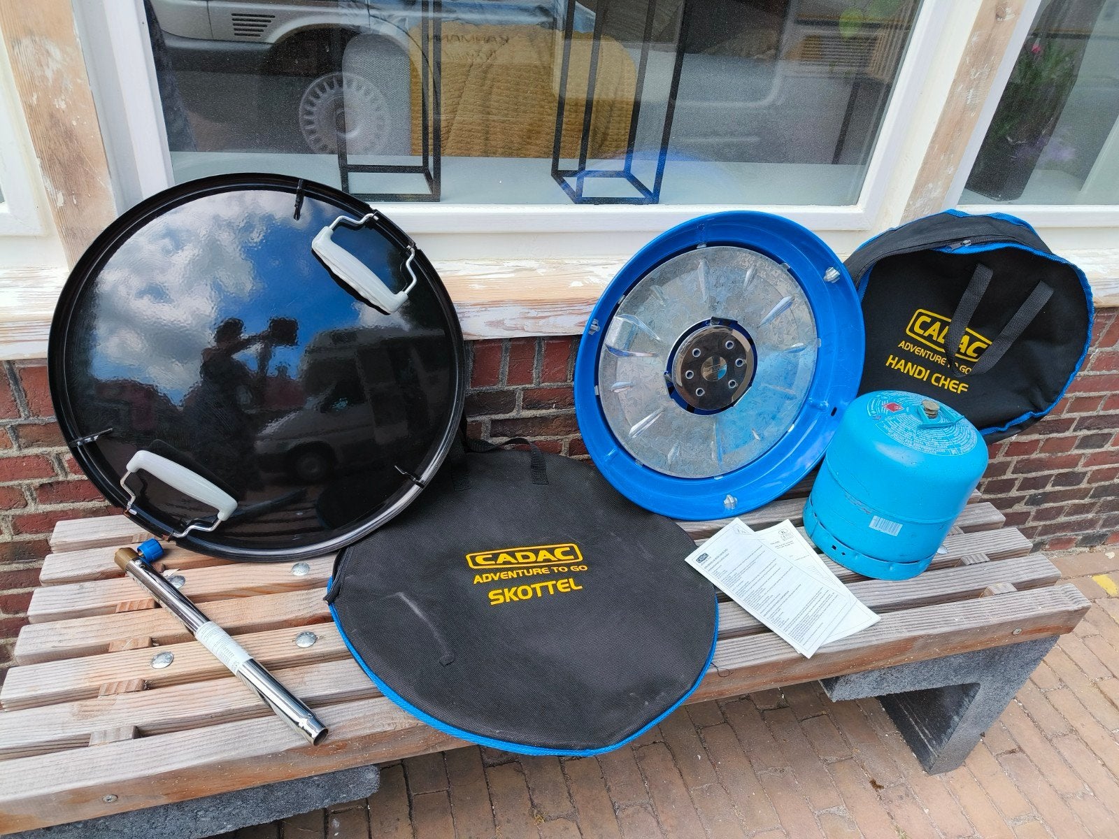 Cadac Skottelbraai Adventure To Go met gasfles, Ophalen, Zo goed als nieuw