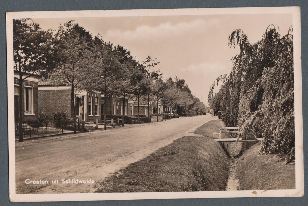 Groeten uit Schildwolde, Verzenden, 1940 tot 1960, Gelopen, Groningen