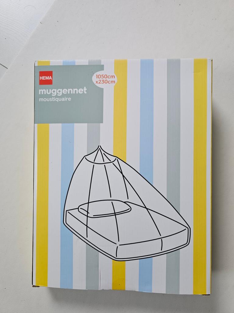 Hema muggennet 1050cm x 230cm, Ophalen