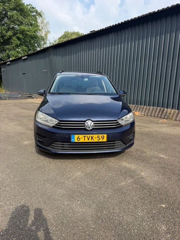 Volkswagen Golf Sportsvan 1.6 TDI Comfortl. BM, Auto's, Gebruikt, Euro 6, 4 cilinders, Blauw