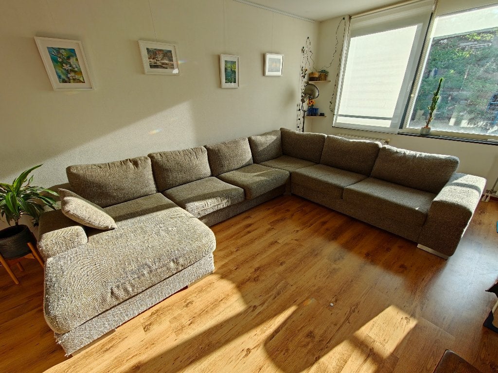 Huge corner sofa / Enorme hoekbank (met lift), Ophalen, Gebruikt, 300 cm of meer, 75 tot 100 cm
