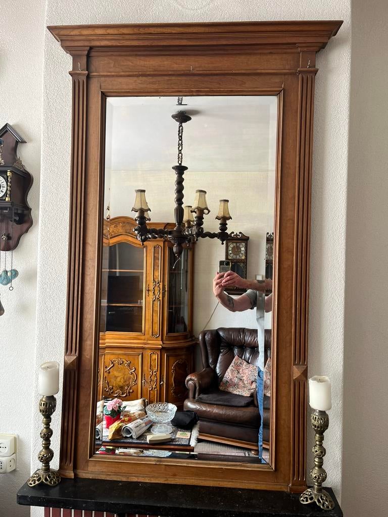 Spiegel, Antiek en Kunst, Ophalen of Verzenden, Rechthoekig