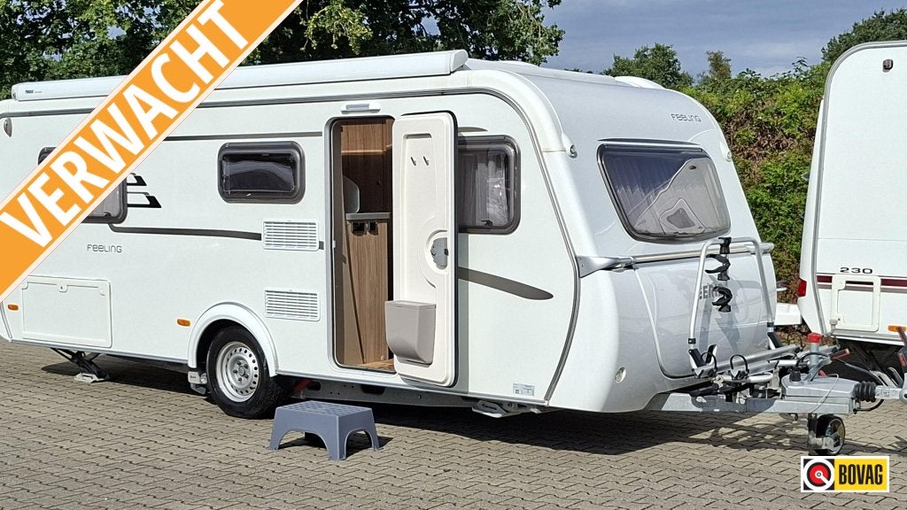 Eriba Feeling 442 Mover,Thule Lfl, Sky-roof, Caravans en Kamperen, Standaardzit, Bedrijf, Tot en met 3, Lengtebed