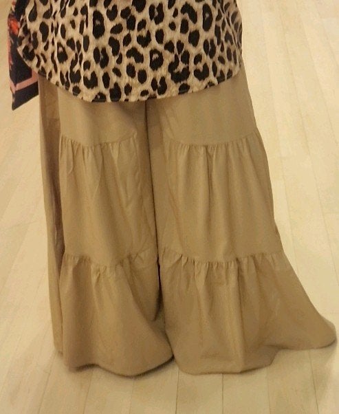 Beige Harembroek XL - Luchtig wijdvallend boho ibiza stijl, Kleding | Dames, Beige, Maat 46/48 (XL) of groter, Ophalen of Verzenden
