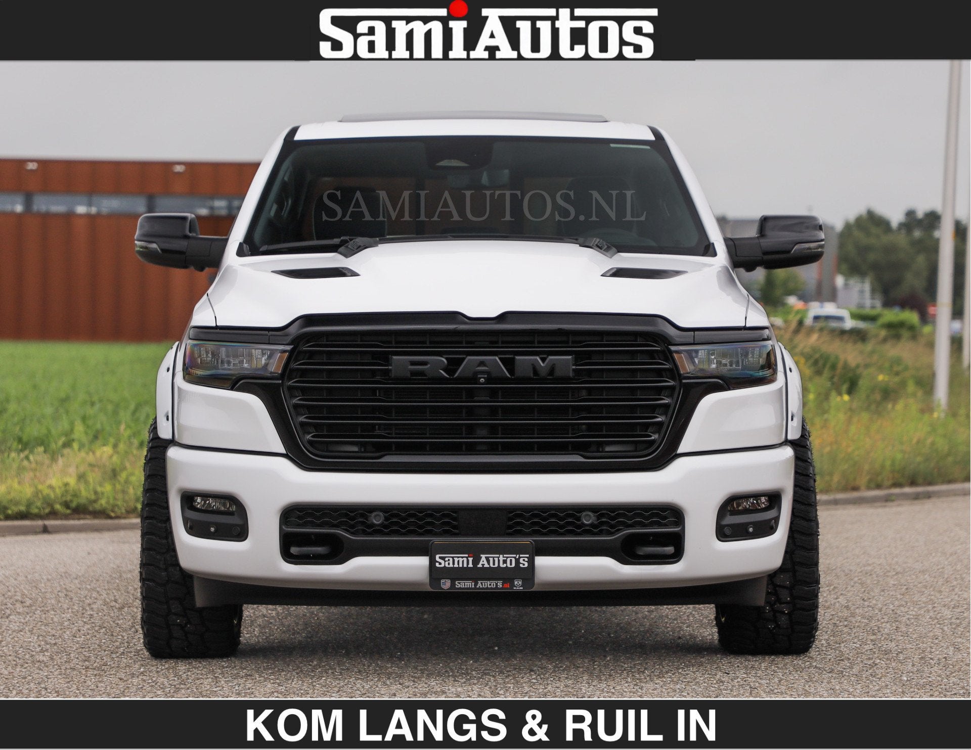 Dodge Ram HUD | 420PK | LUCHTVERING | PANO | PASSAGIERSSCHER, Auto's, Automaat, Dealer onderhouden, Met garantie (alle), Wit