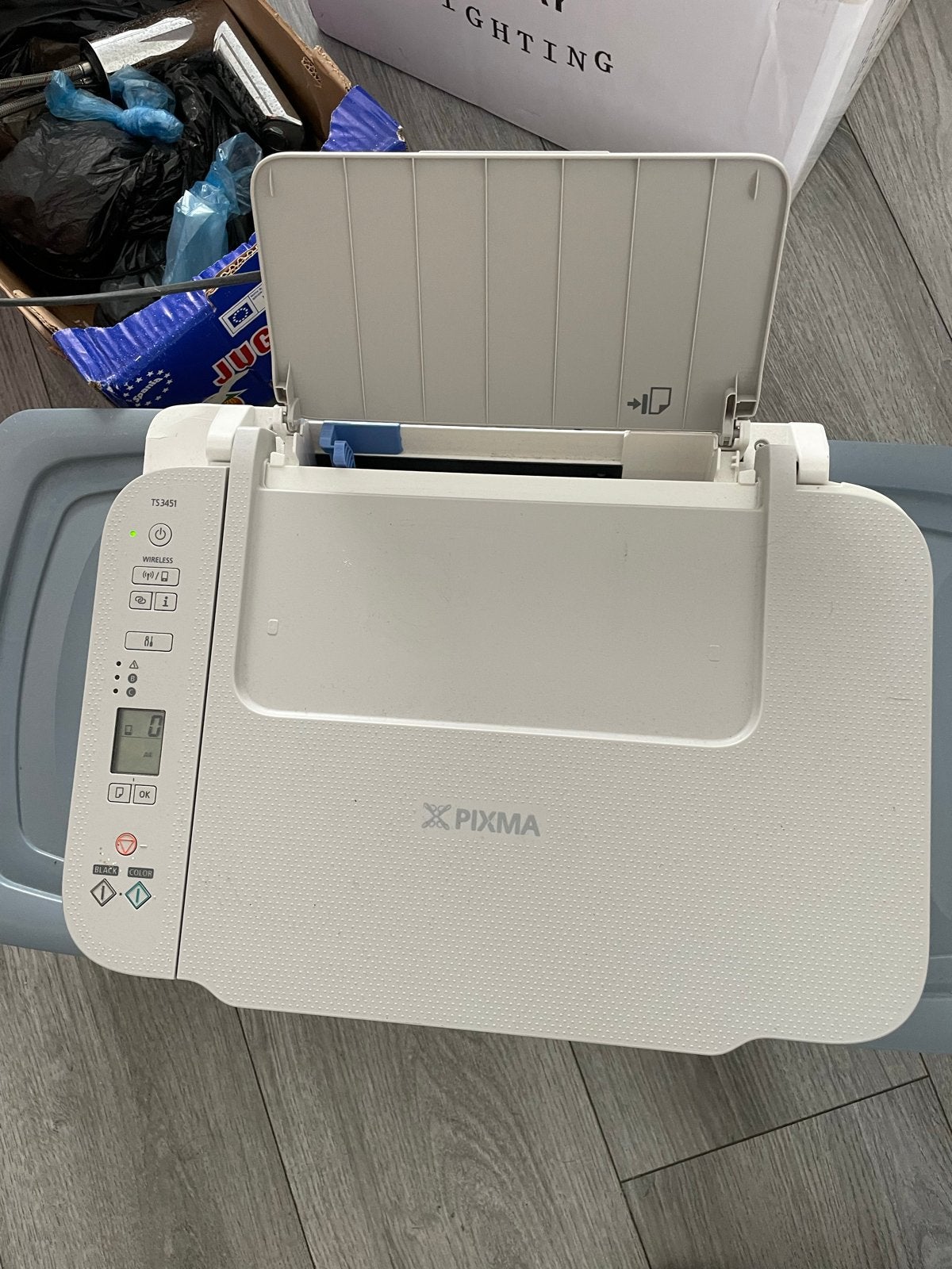 Canon PIXMA TS3400 series printer met inkt, Computers en Software, Ophalen, Gebruikt, Inkjetprinter, All-in-one